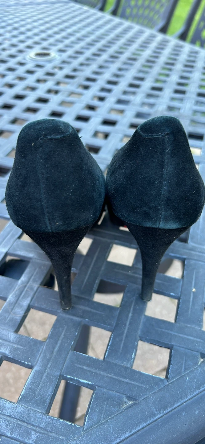 Christian Louboutin Black Suede Heels - photo 3