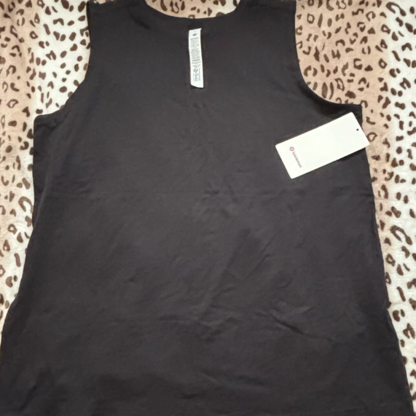 (Lululemon) Organic Cotton Tank Top - *Black/Size Large* - photo 2