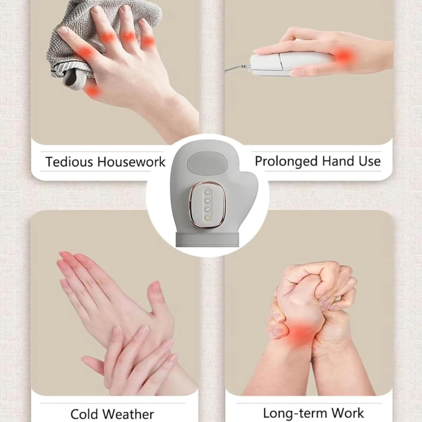 Malvay 3-in-1 Hand Massager with Heat - photo 4