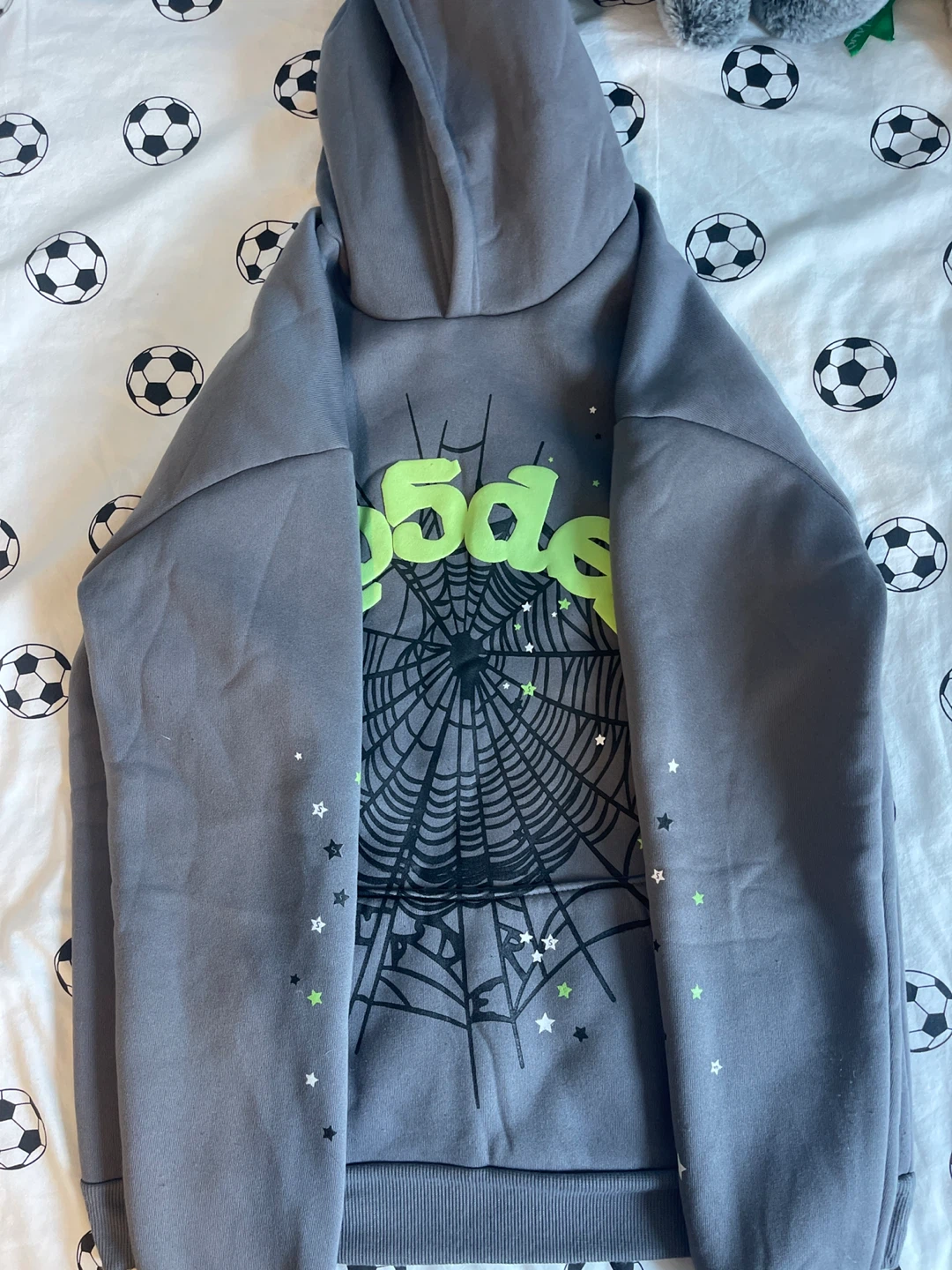 Grey Sp5der Hoodie - photo 2