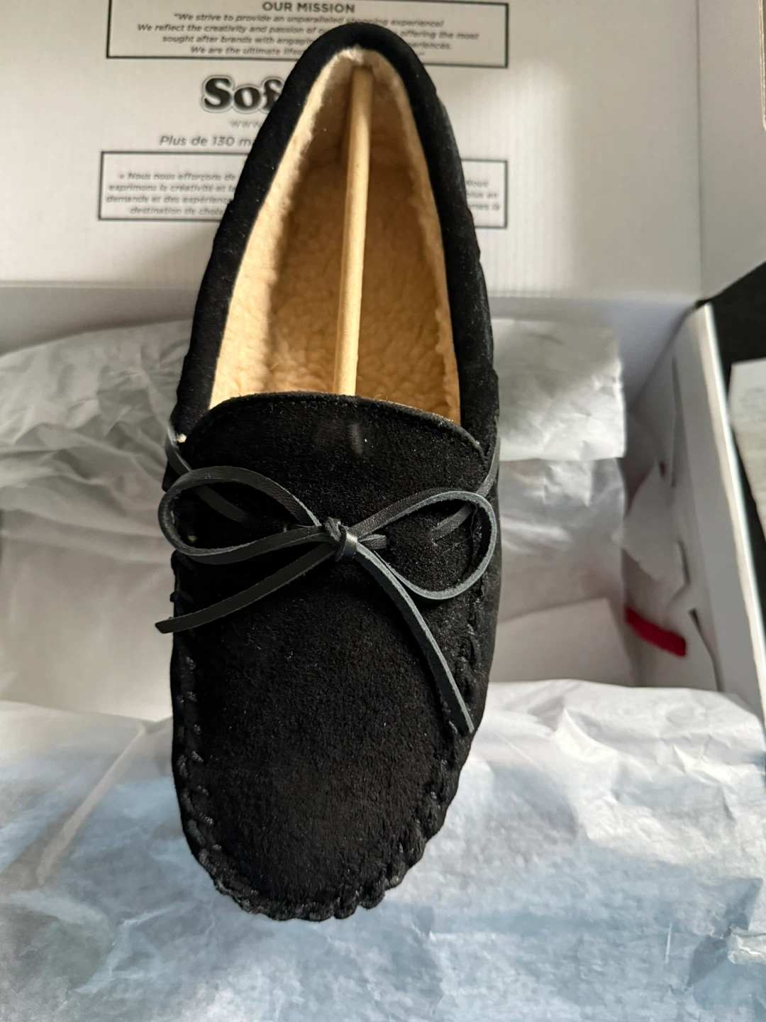 SoftMoc Louie Suede Moccasins - Black Size 8 - photo 4