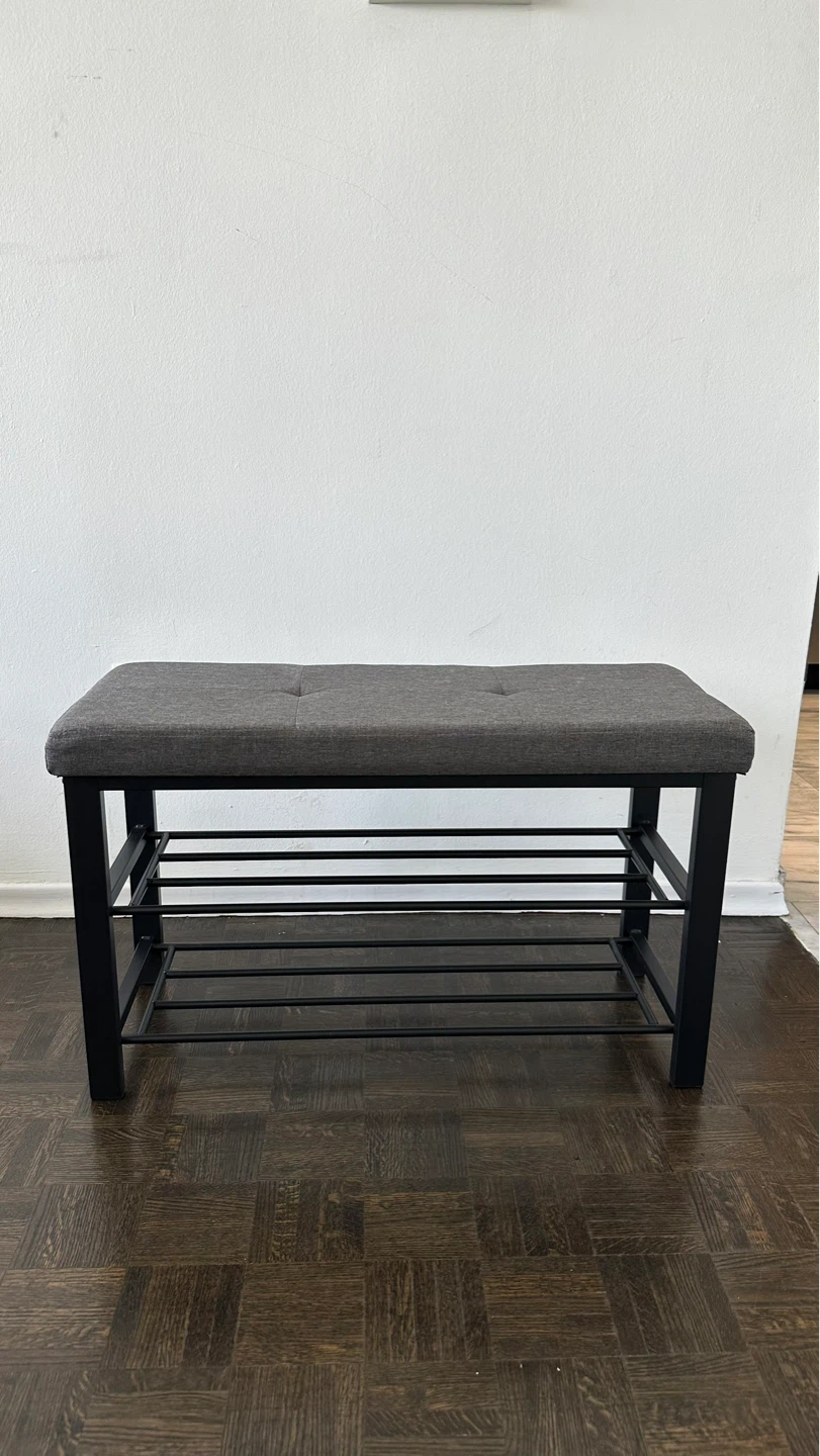 Neatfreak Fabric Upholstered Shoe Storage Bench