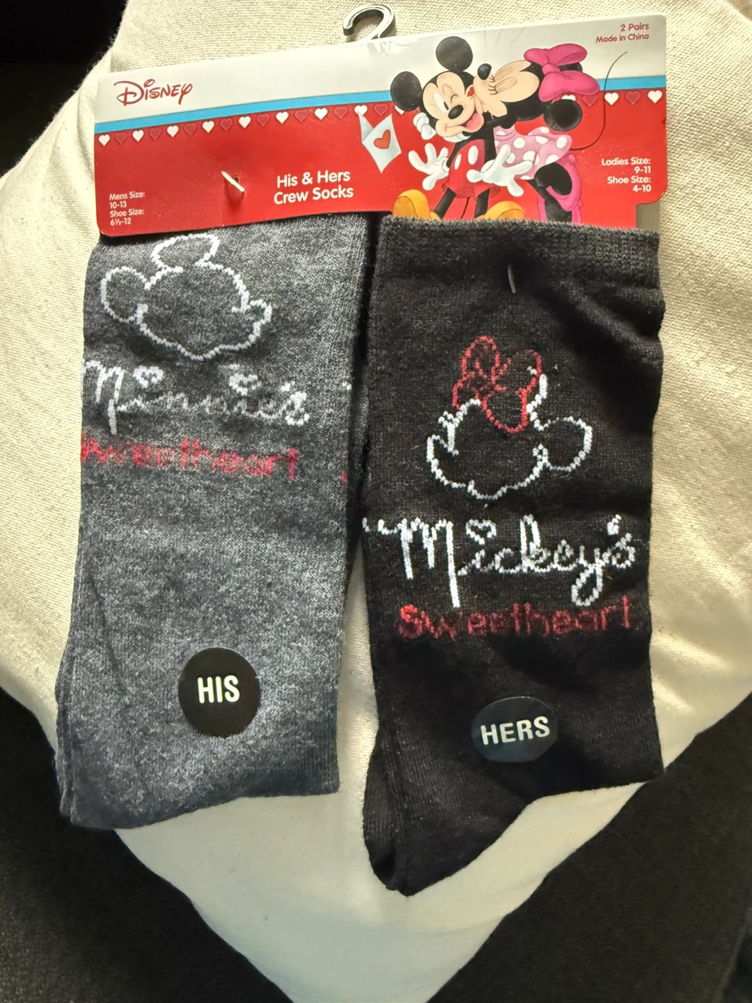 Disney Mickey & Minnie Couples Long Socks