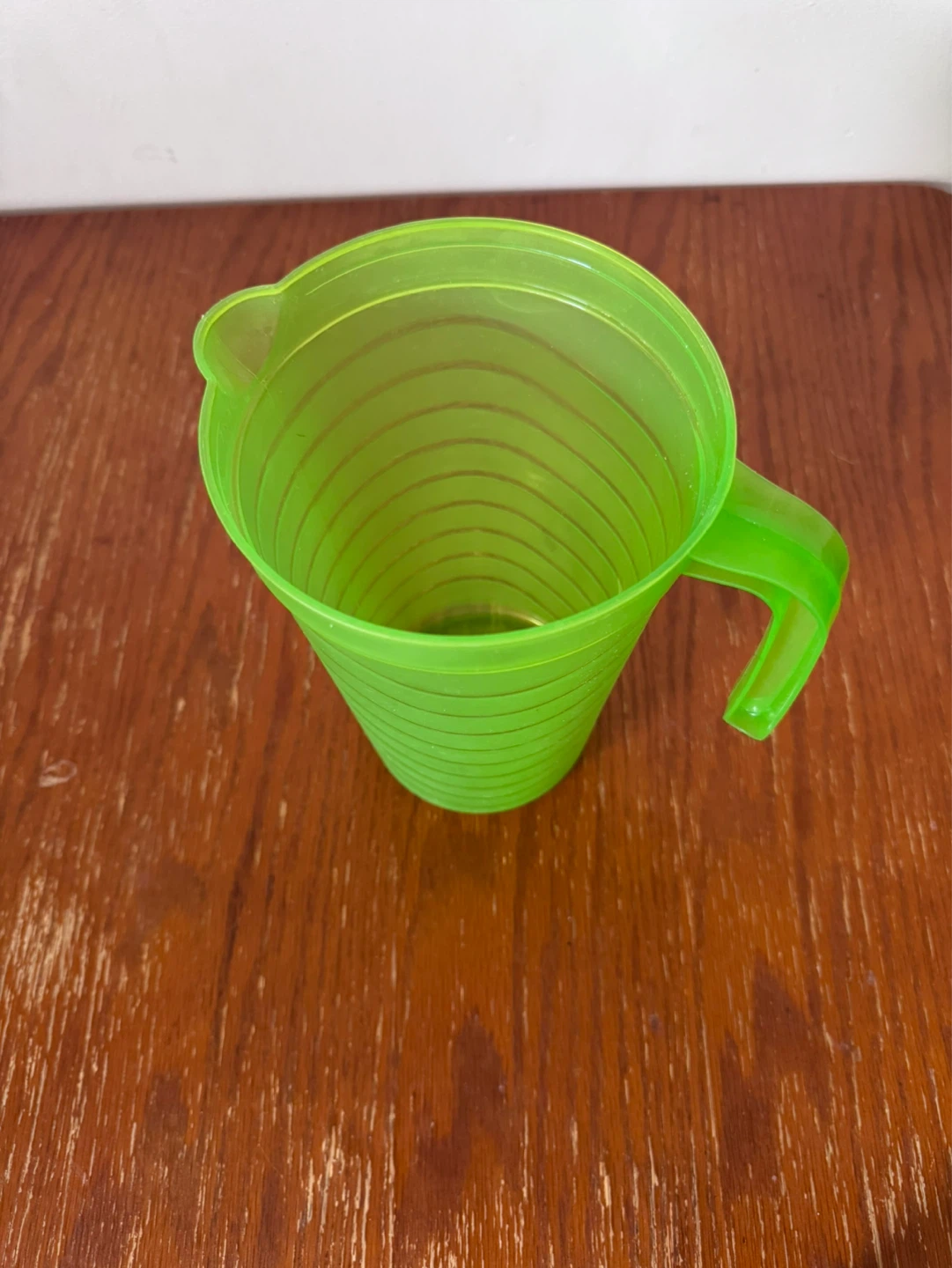 Green Plastic Pitcher with Lid - photo 2