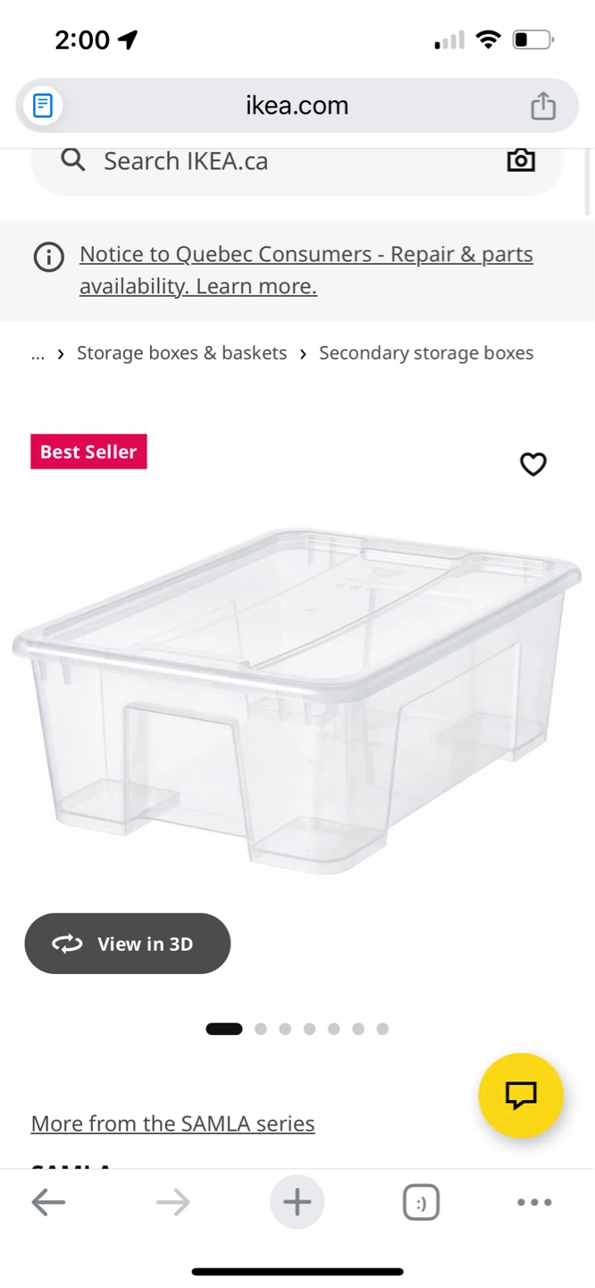 FREE IKEA SAMLA Storage Boxes (4x)