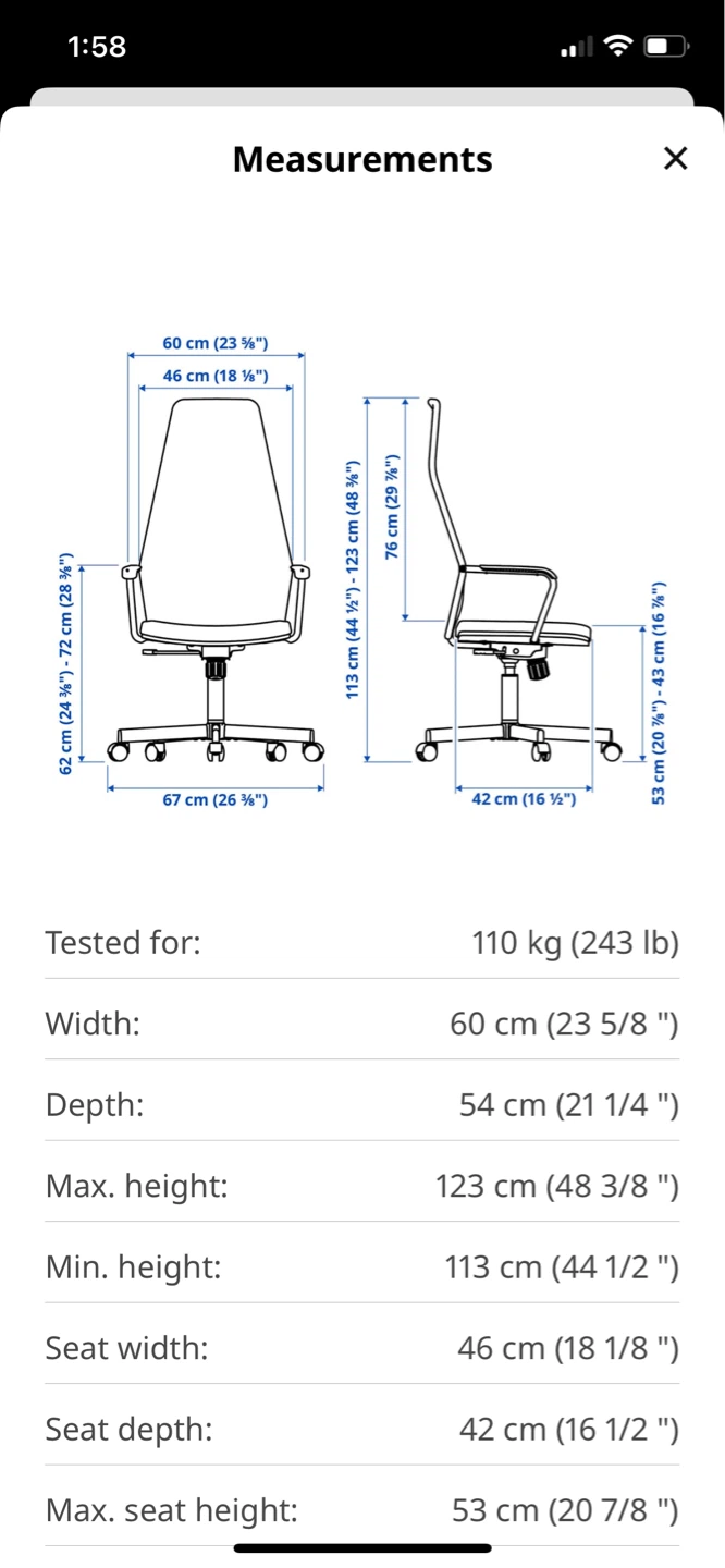 IKEA HUVDSPELARE Gaming Chair - Black - photo 2