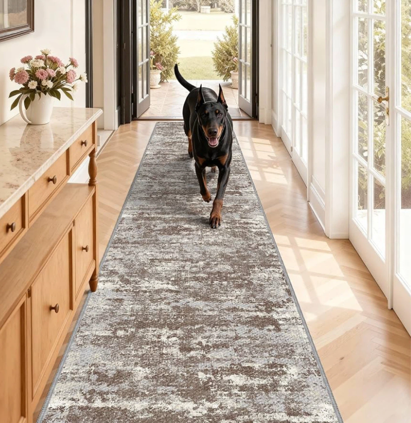 Abstract Hallway Running Rugs 2.7 x 14 feet - photo 3