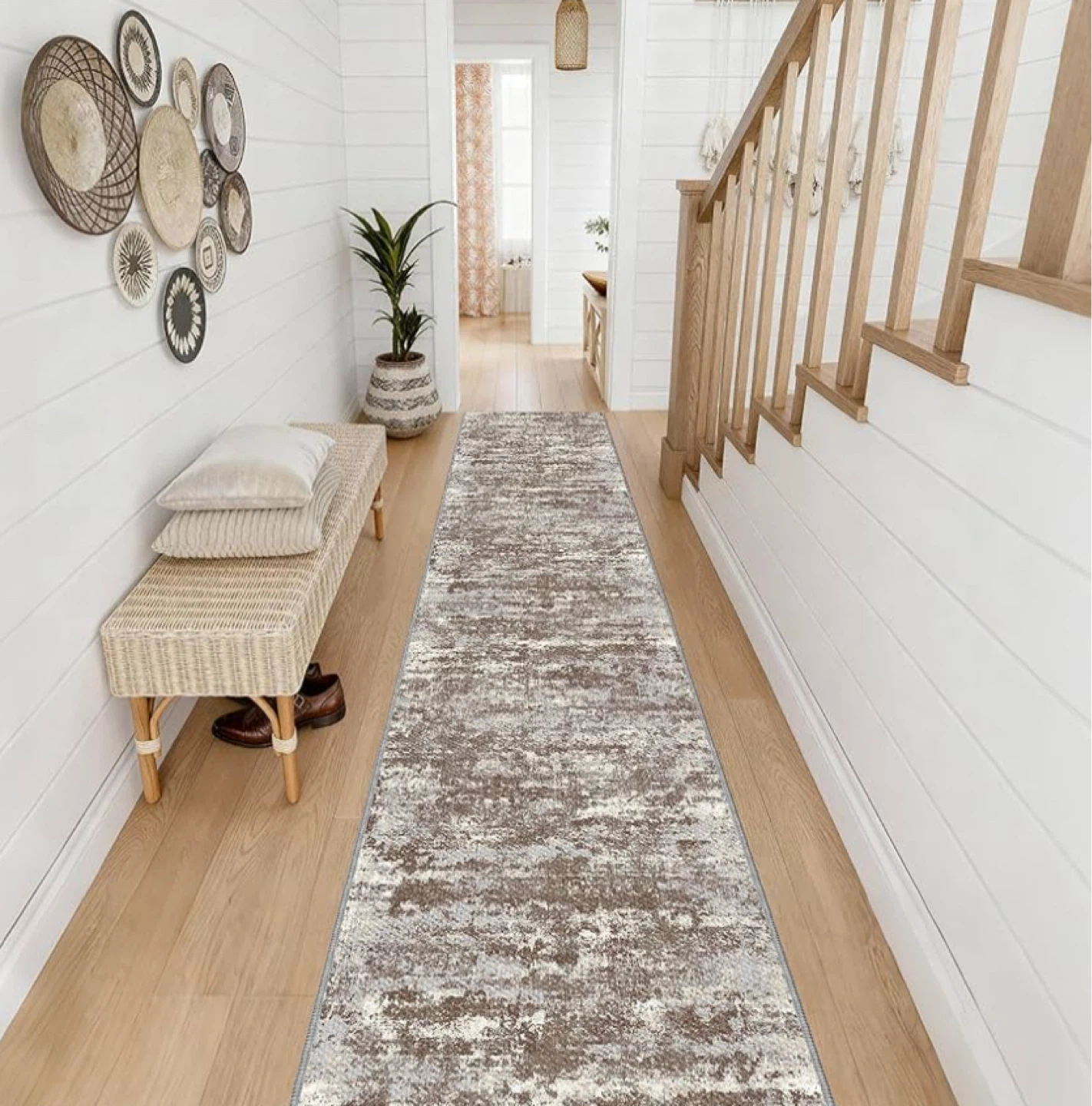 Abstract Hallway Running Rugs 2.7 x 14 feet - photo 2