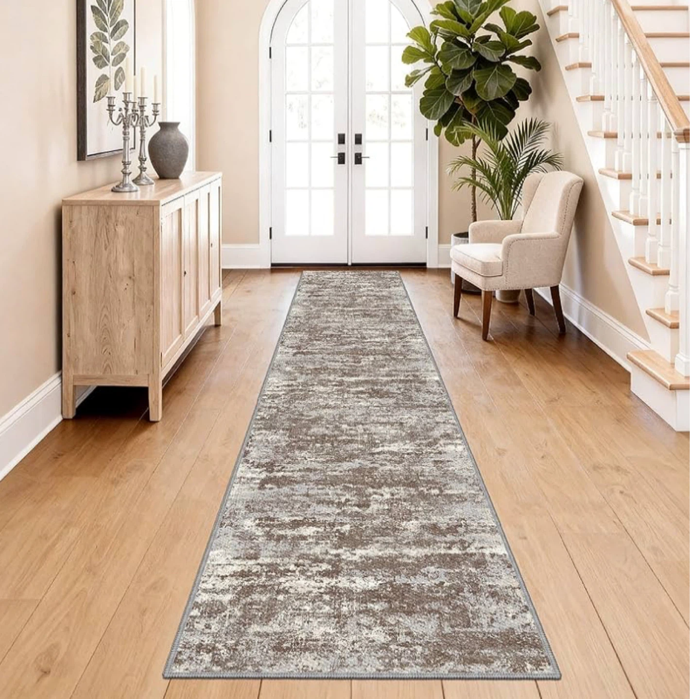 Abstract Hallway Running Rugs 2.7 x 14 feet