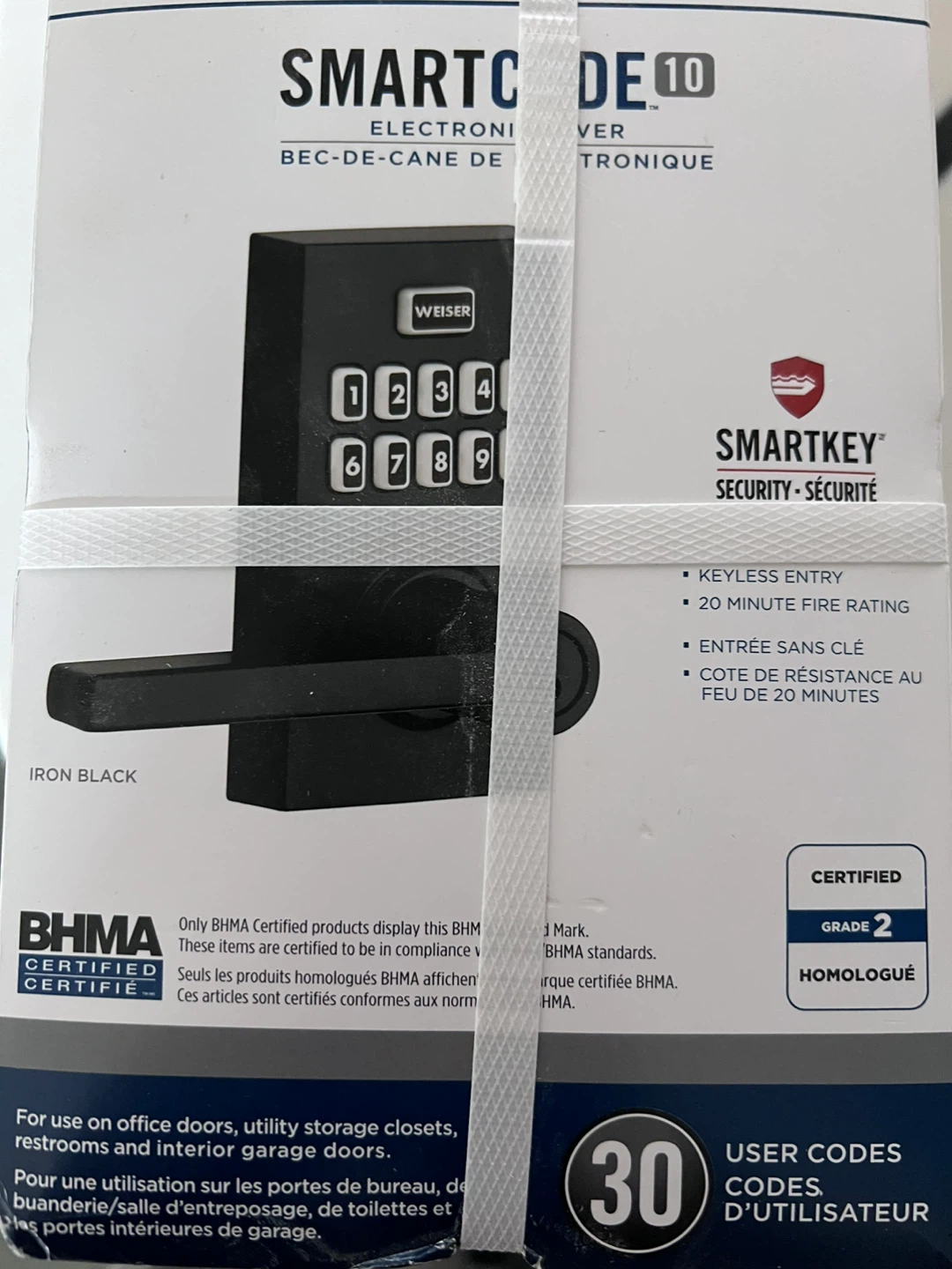 Weiser SmartCode 10 Electronic Lever Lock - photo 2