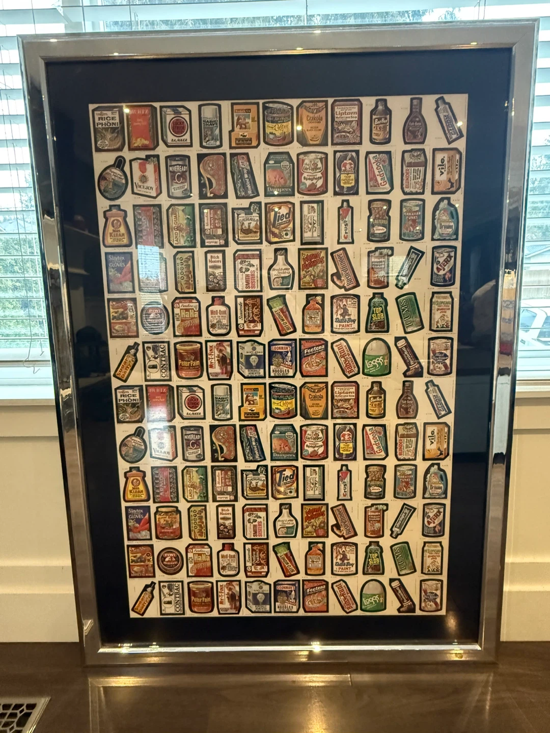 Two Framed uncut sheets of wacky pack stickers - photo 3
