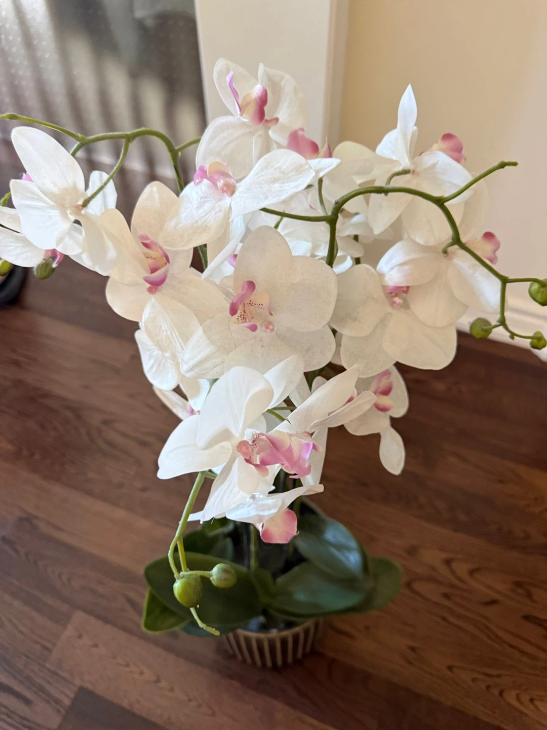 Artificial White Orchid Plant $30 each