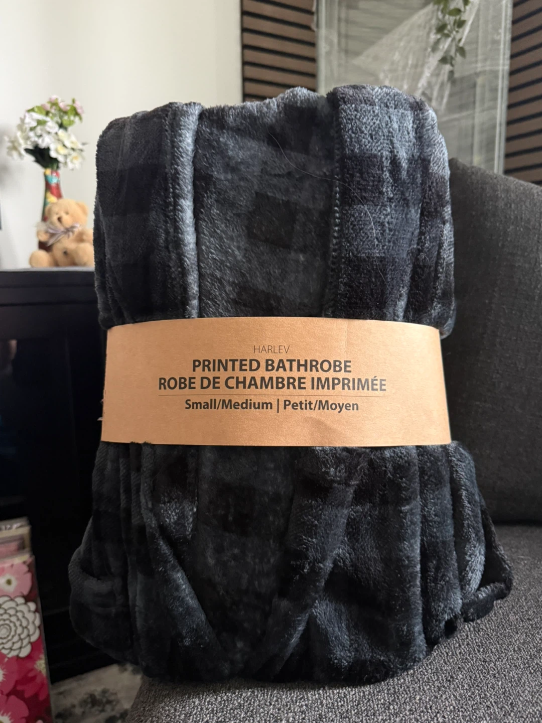 Harlev Printed Bathrobe Small/Medium