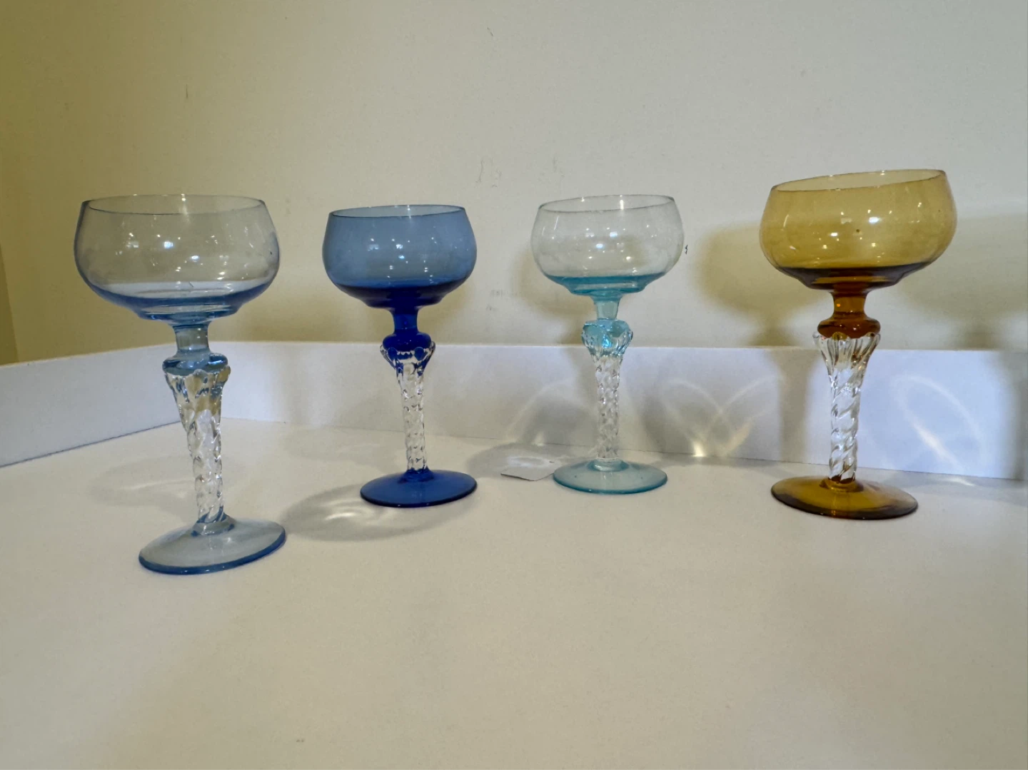 Set of 7 Empoli Crystal Cordial Apertif/Shot Glasses - photo 3