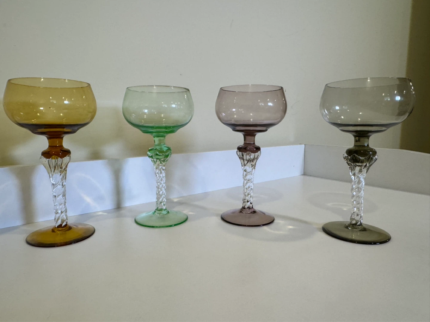 Set of 7 Empoli Crystal Cordial Apertif/Shot Glasses - photo 4