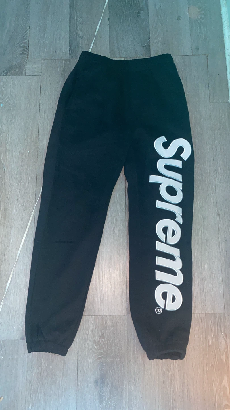 Supreme Black Joggers Size Medium