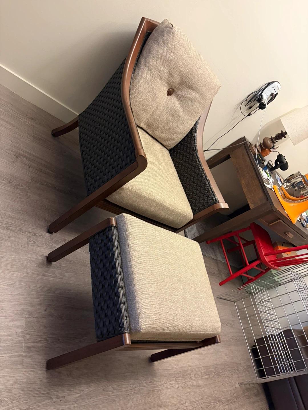 Accent Chair with Ottoman - photo 2