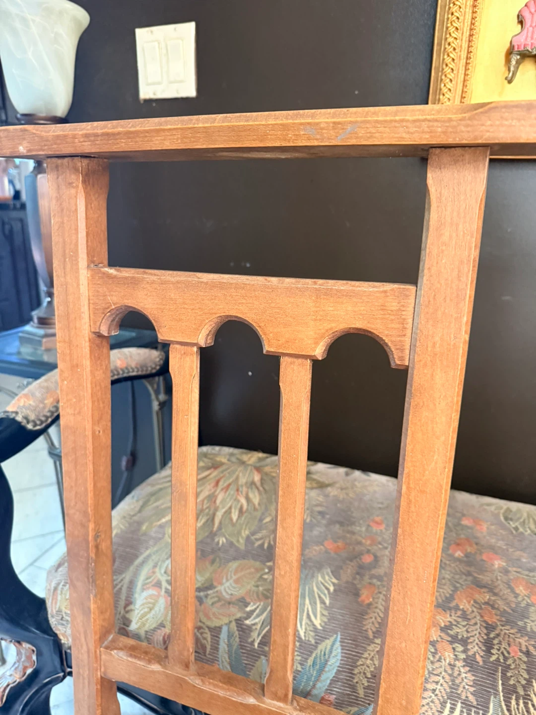 Pair of antique french praying chairs - photo 3