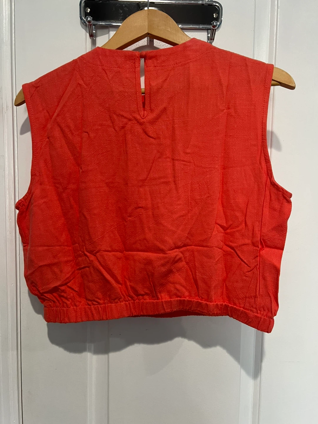 Coral Linen Blend Set - Top & Wide Leg Pants - photo 4
