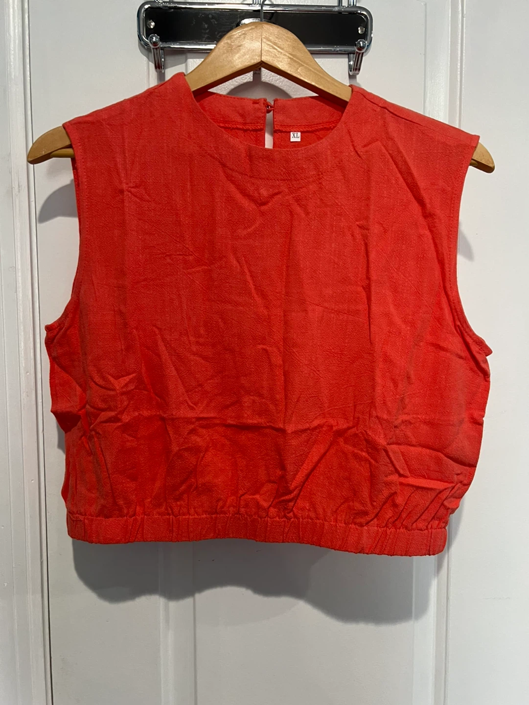 Coral Linen Blend Set - Top & Wide Leg Pants - photo 5