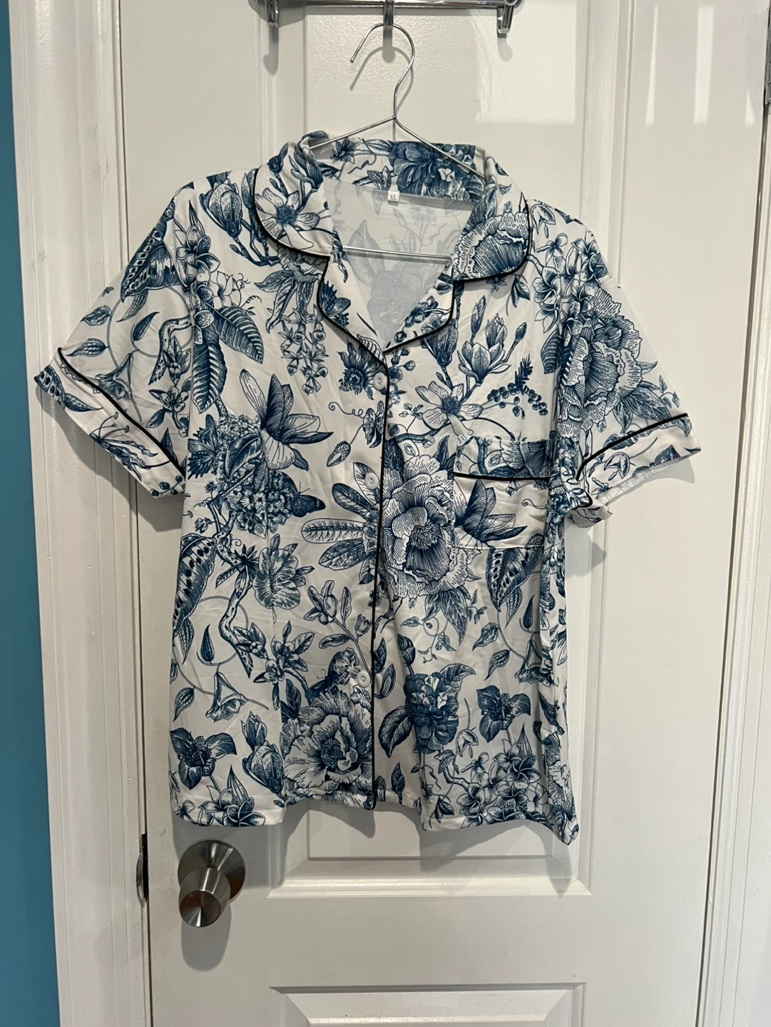Pajama Set - Blue Floral Print - photo 2