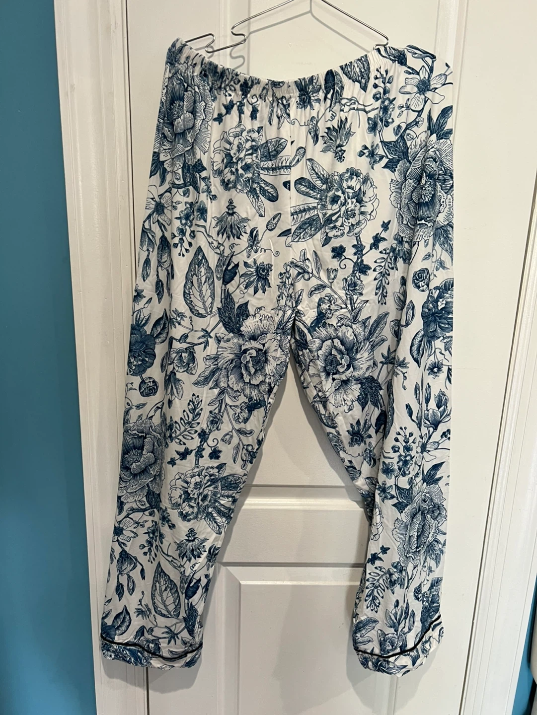 Pajama Set - Blue Floral Print - photo 4