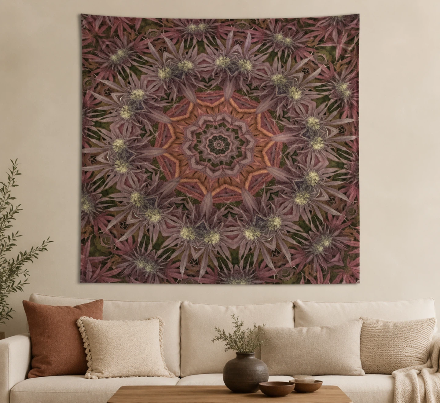 Large Society6 Pink Purple Tapestry – Wall Decor