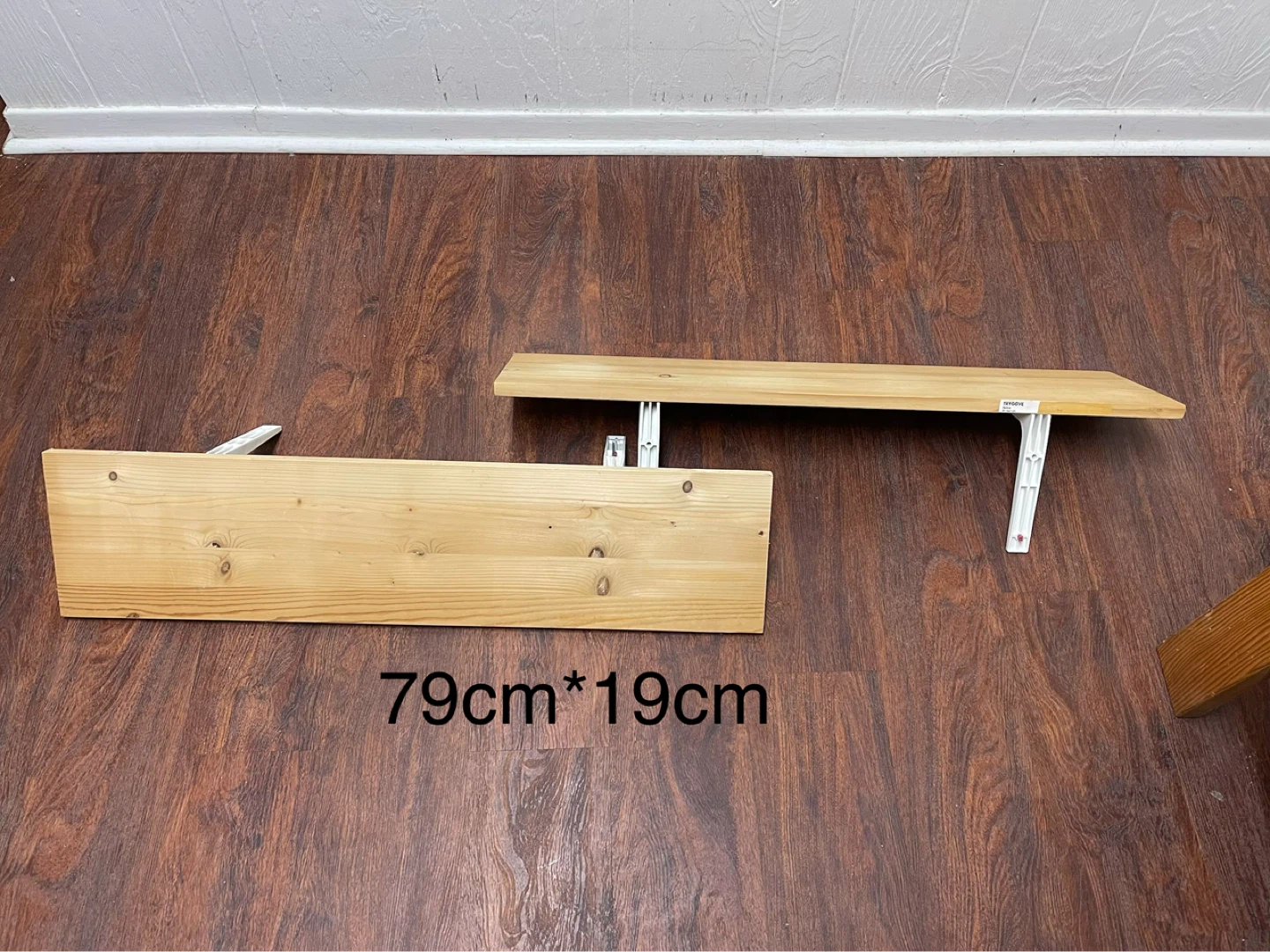 IKEA Wooden Shelves with Brackets