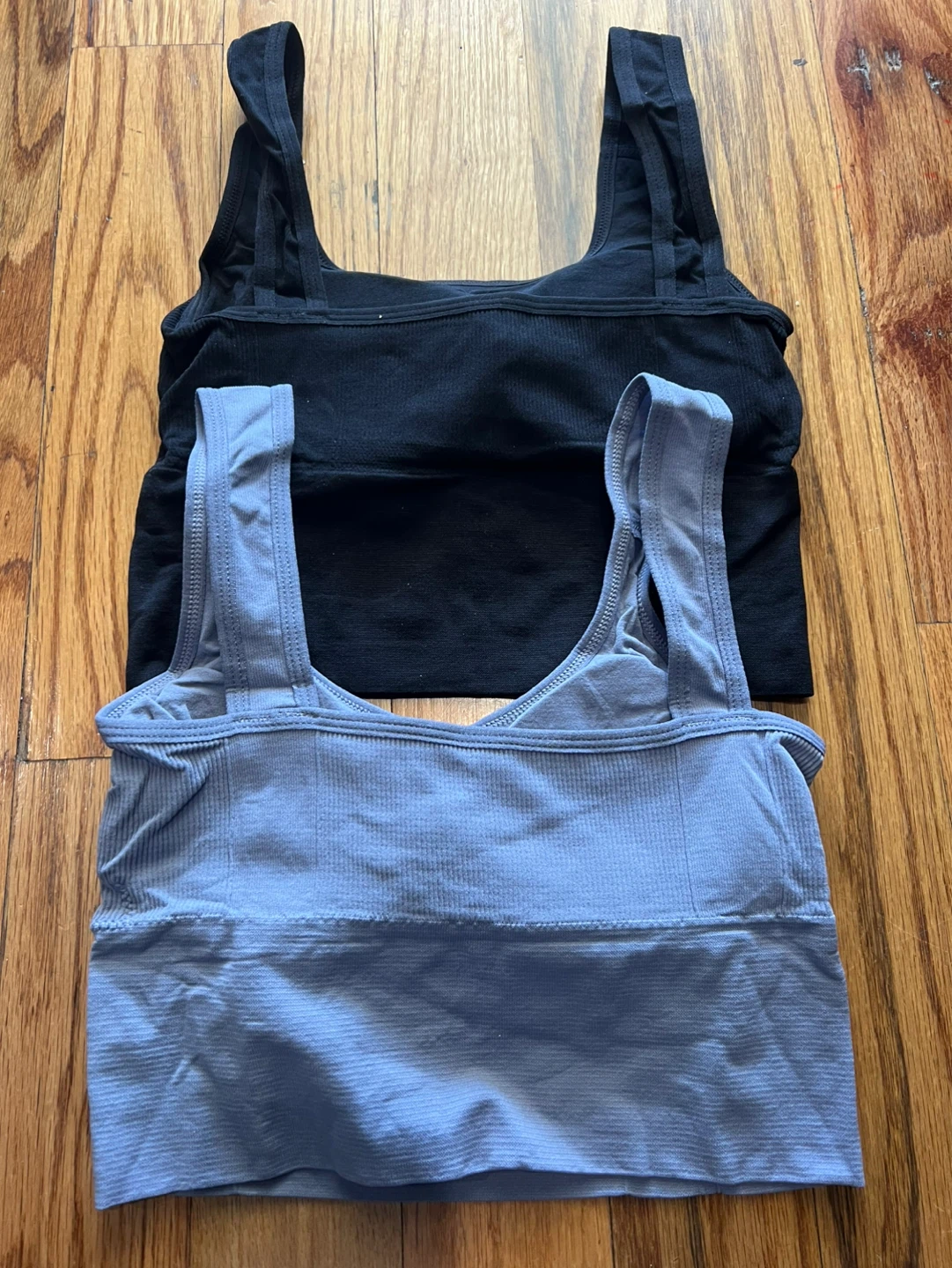 2 Pack Seamless Sports Bras Black & Blue - photo 2