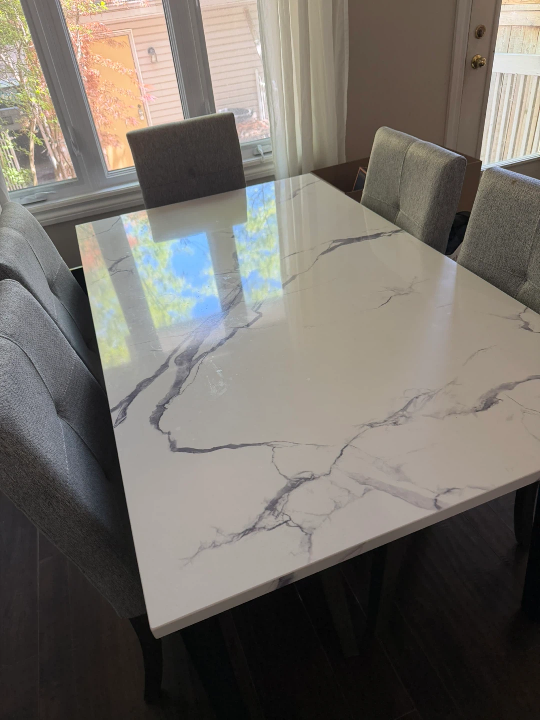 Dining Table Set with 5 Chairs