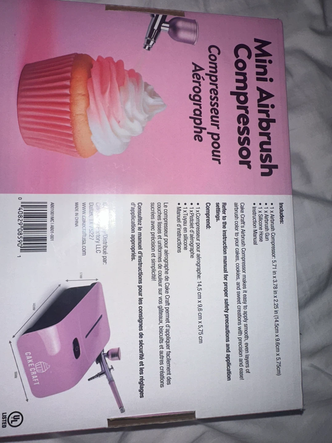 Cake Craft Mini Airbrush Compressor