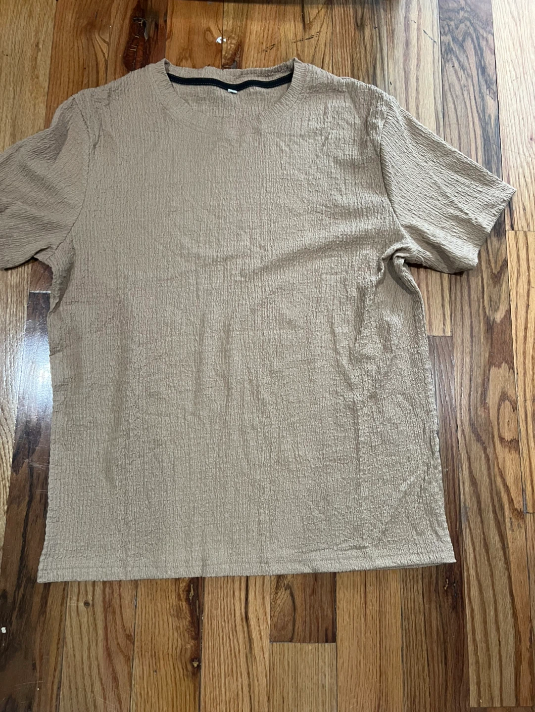 Men's Textured T-shirt and Shorts Set - photo 3