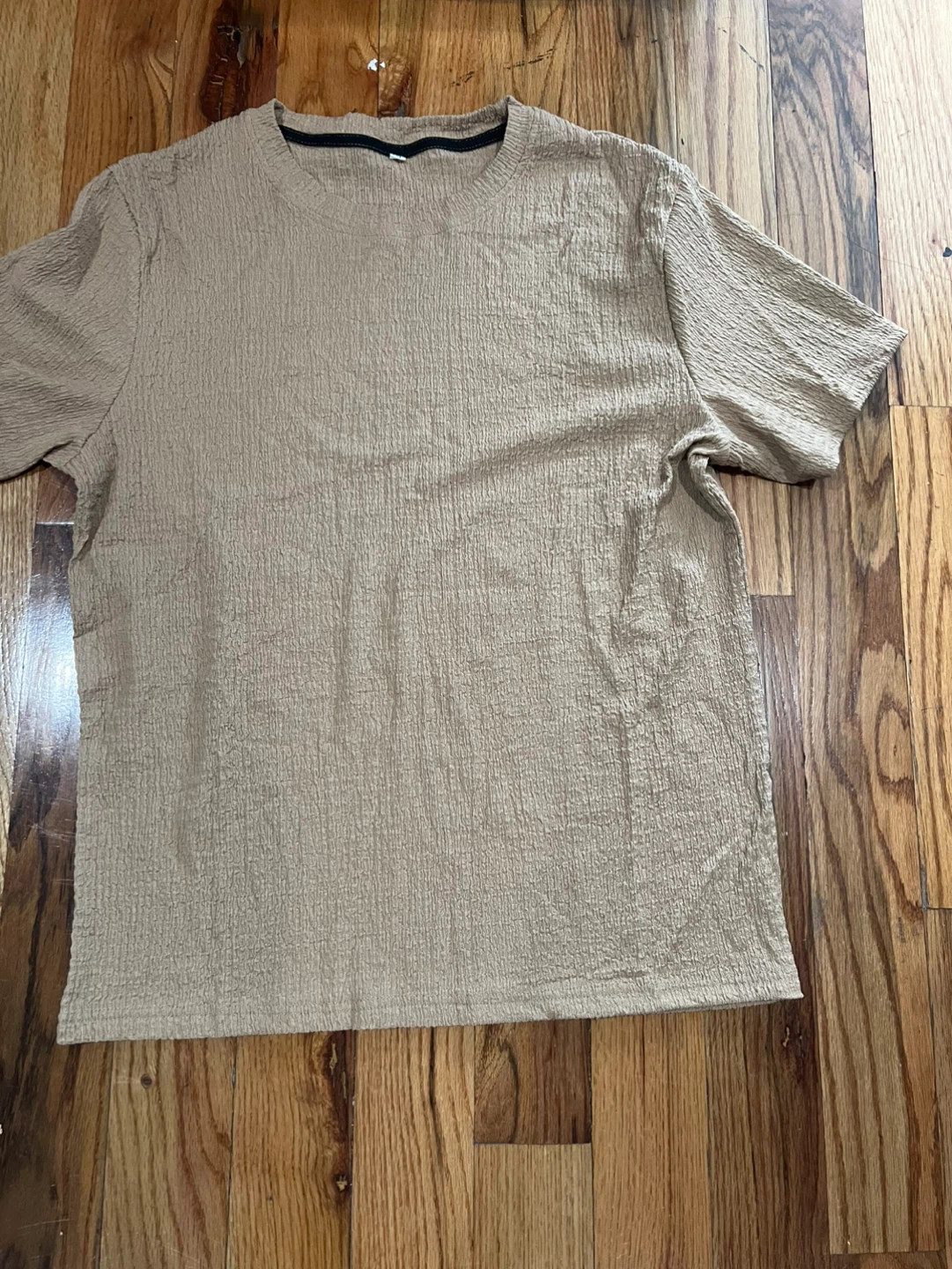 Men's Textured T-shirt and Shorts Set - photo 2