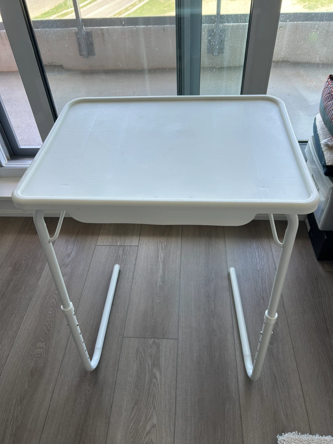 White Adjustable Tray Table