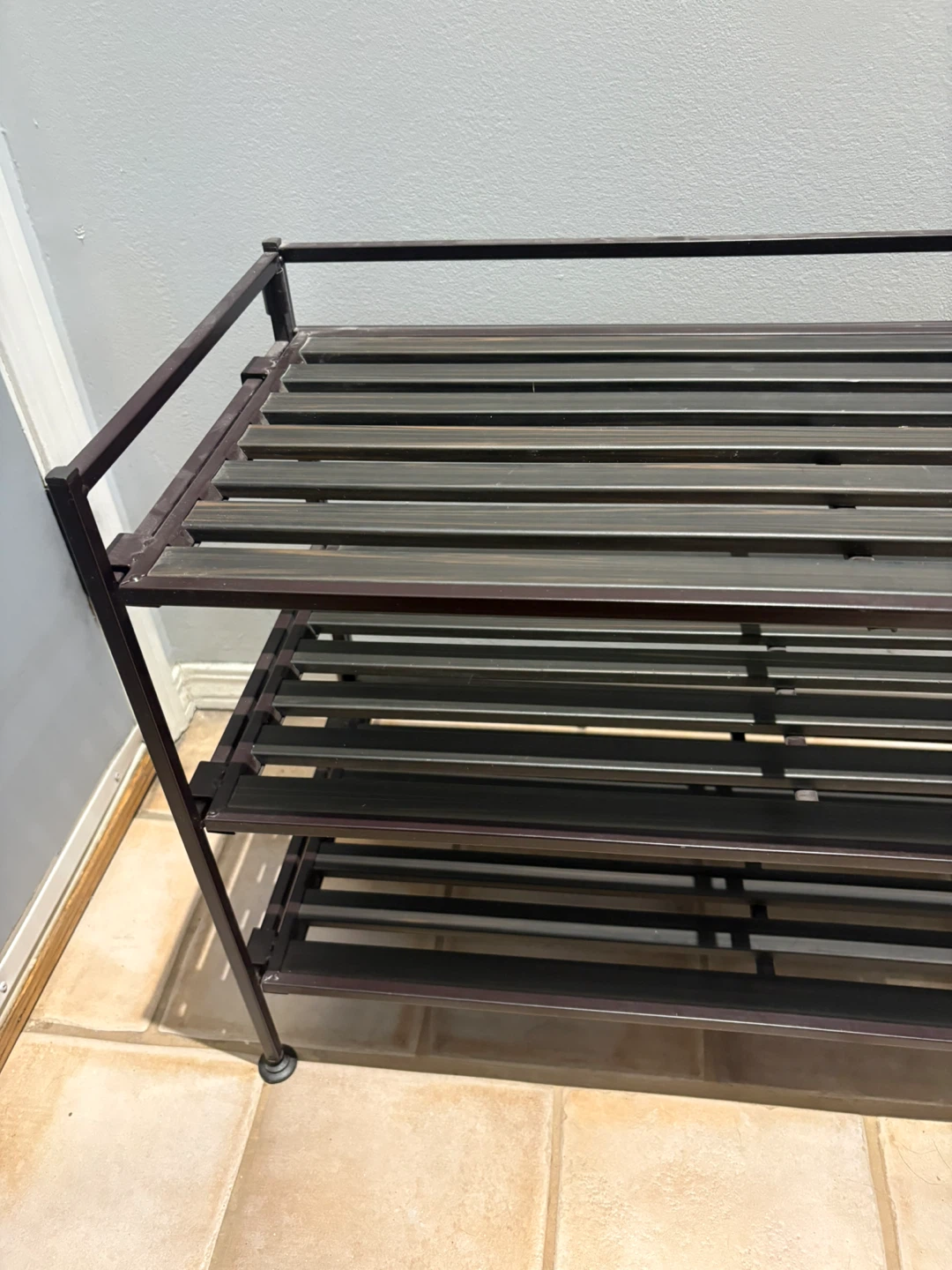 3 Tier Metal Shoe Rack As New - photo 2