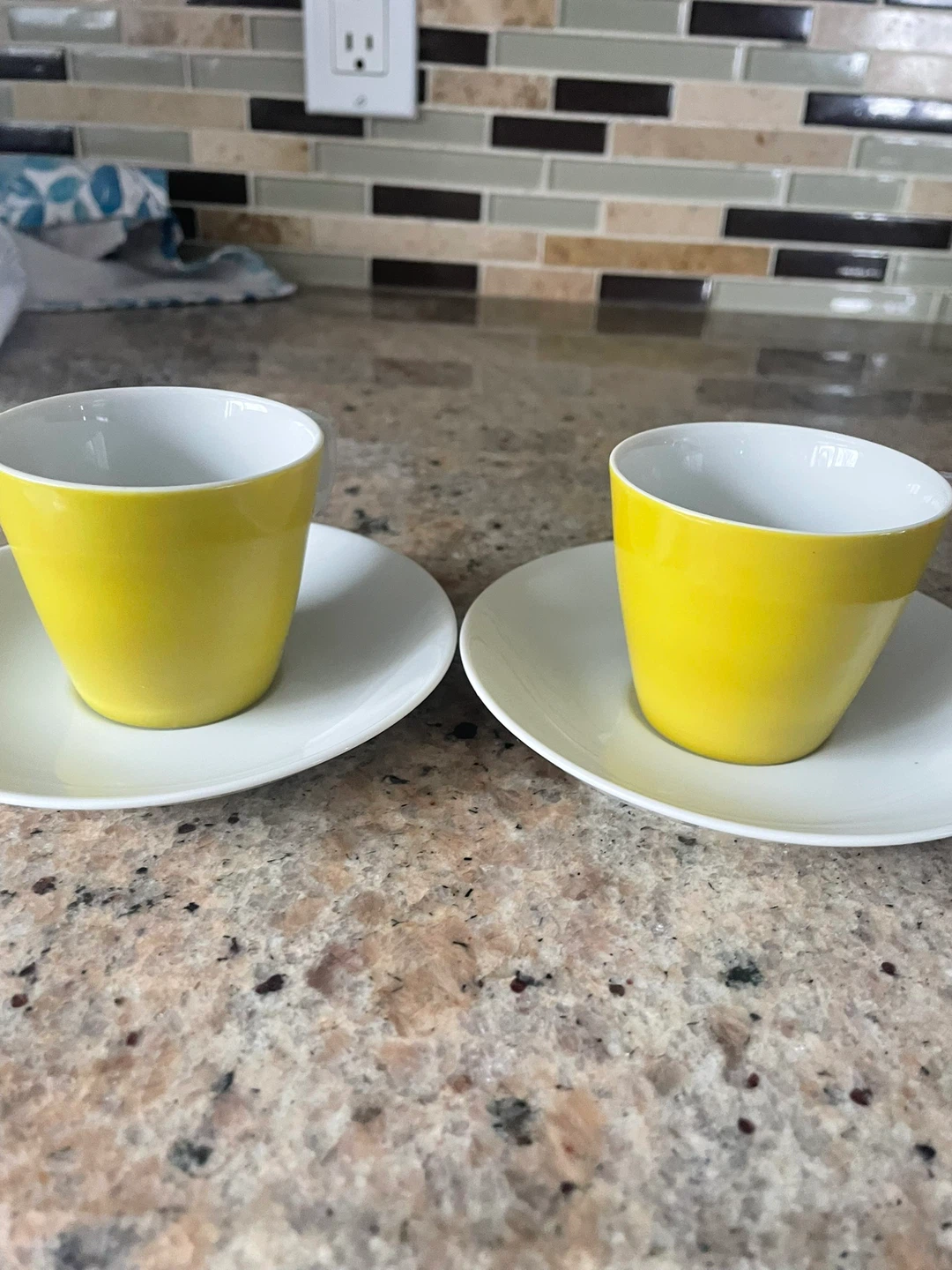 Mikasa Elite Yellow Fine China Cups and Saucers (Set of 2) - photo 5