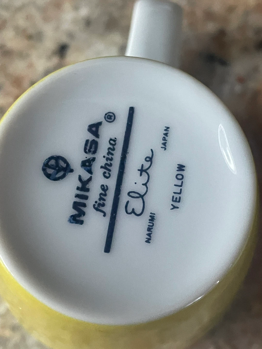 Mikasa Elite Yellow Fine China Cups and Saucers (Set of 2) - photo 2