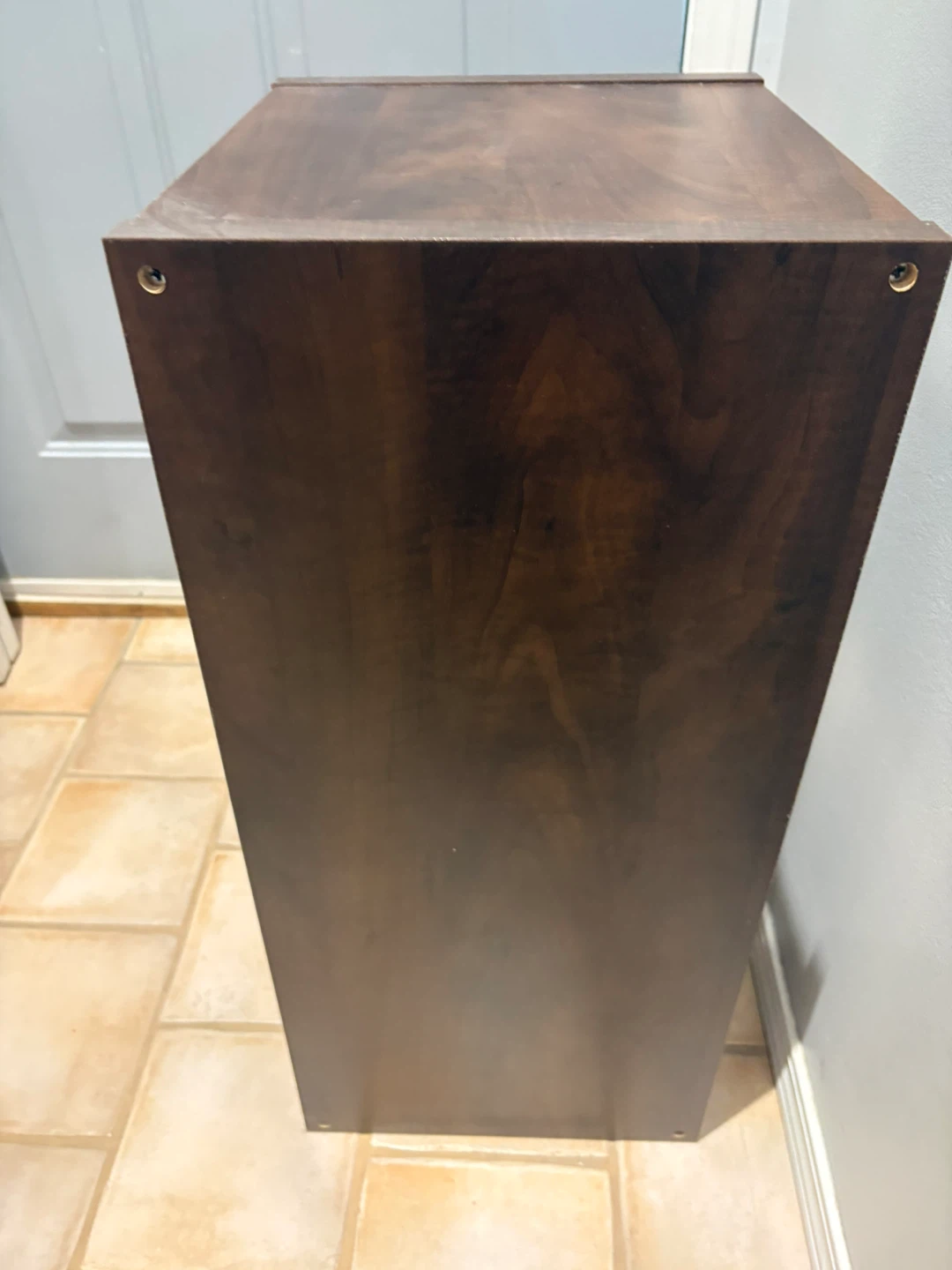 Dark Wood Cube Storage Shelf Unit - photo 2
