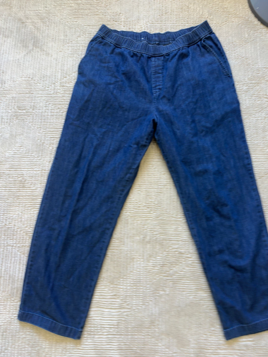 Uniqlo Women's Soft Blue Denim Pants