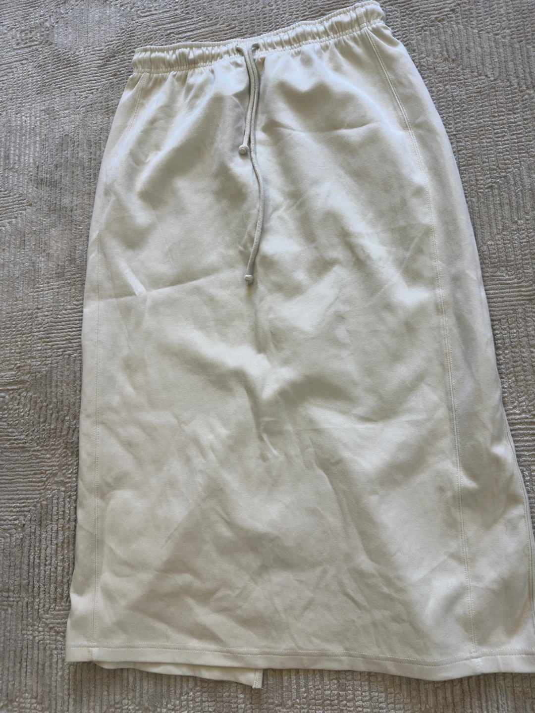 Zara Cream Midi Skirt with Drawstring Waist - photo 2