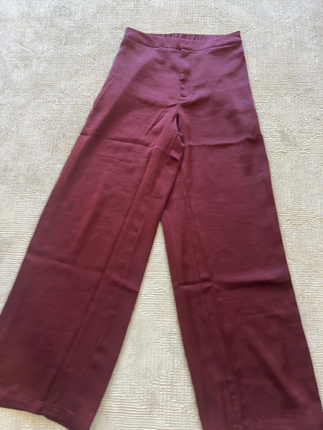 New Fashion Nova Satin Wide Leg Trouser Pants - Size M