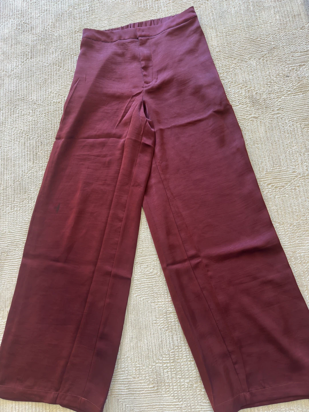 New Fashion Nova Satin Wide Leg Trouser Pants - Size M - photo 2