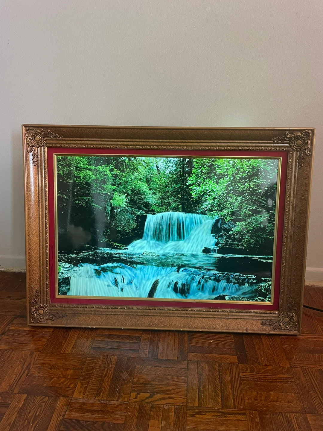 Framed Waterfall Landscape Picture