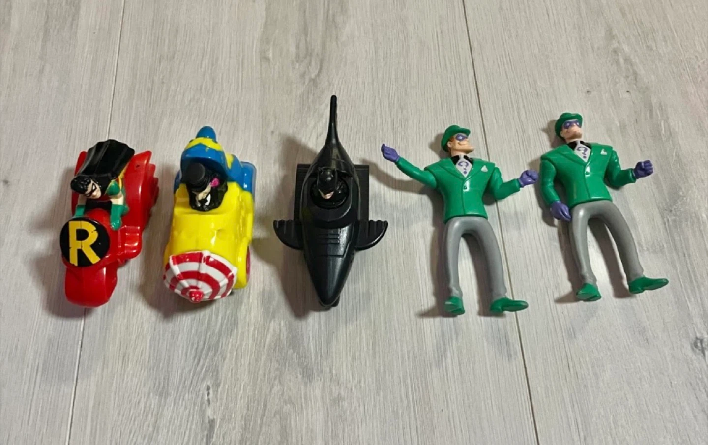Vintage Batman McDonald’s Toy Lot – 90s Robin & Riddler