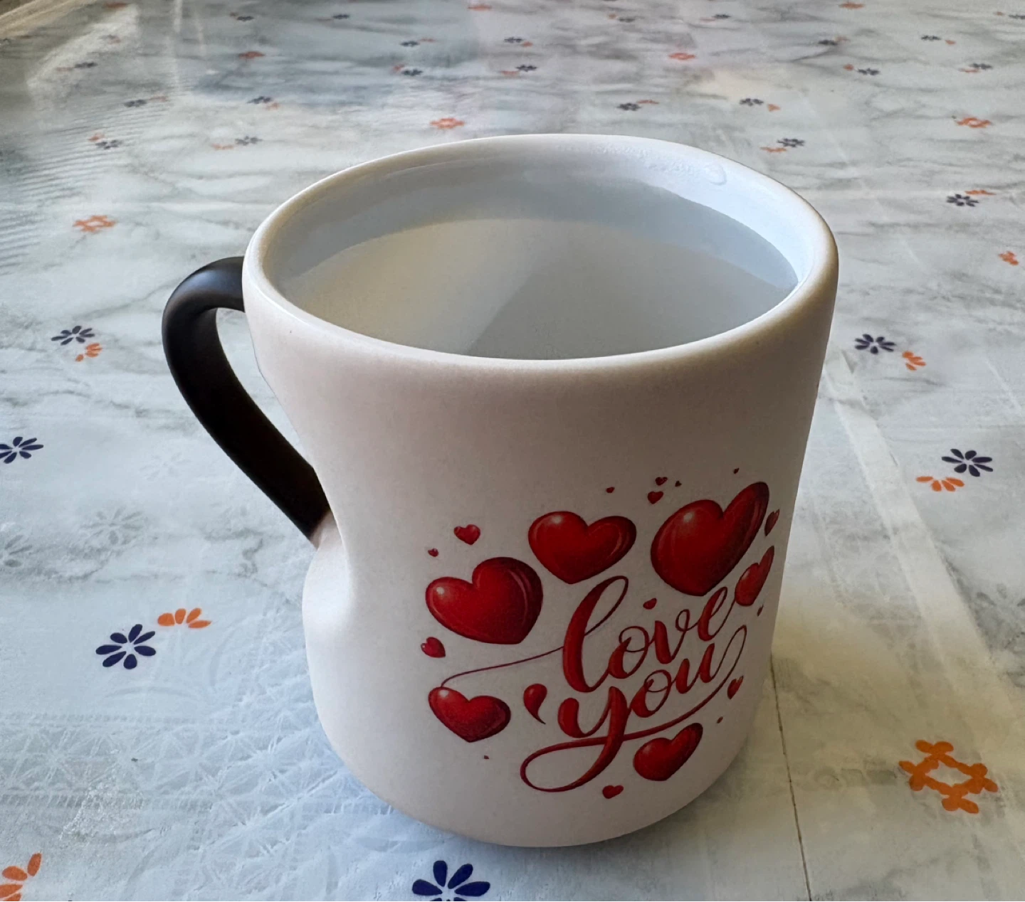 Magic Color Changing Heart Mug – Love You Design - photo 3