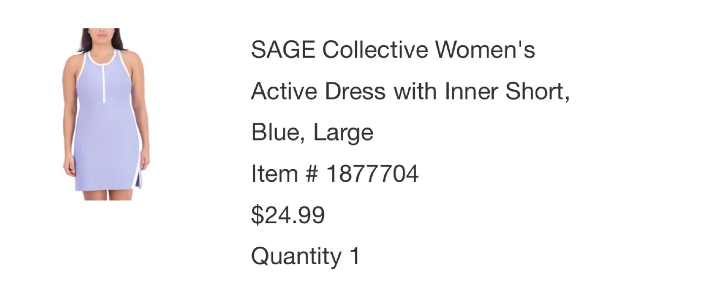 SAGE Collective Women's Active Dress L/G Blue - photo 3