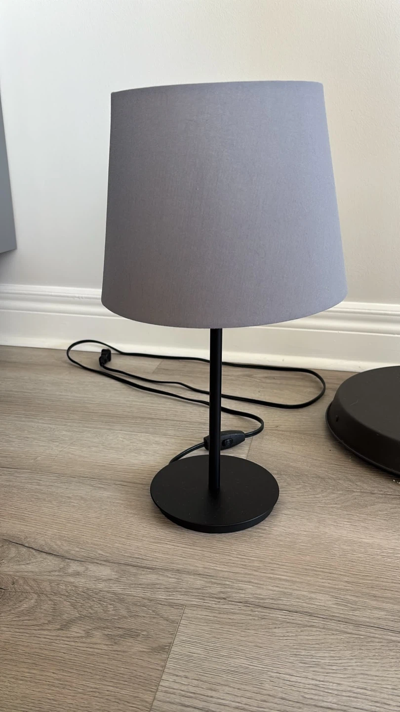 Grey Table Lamp