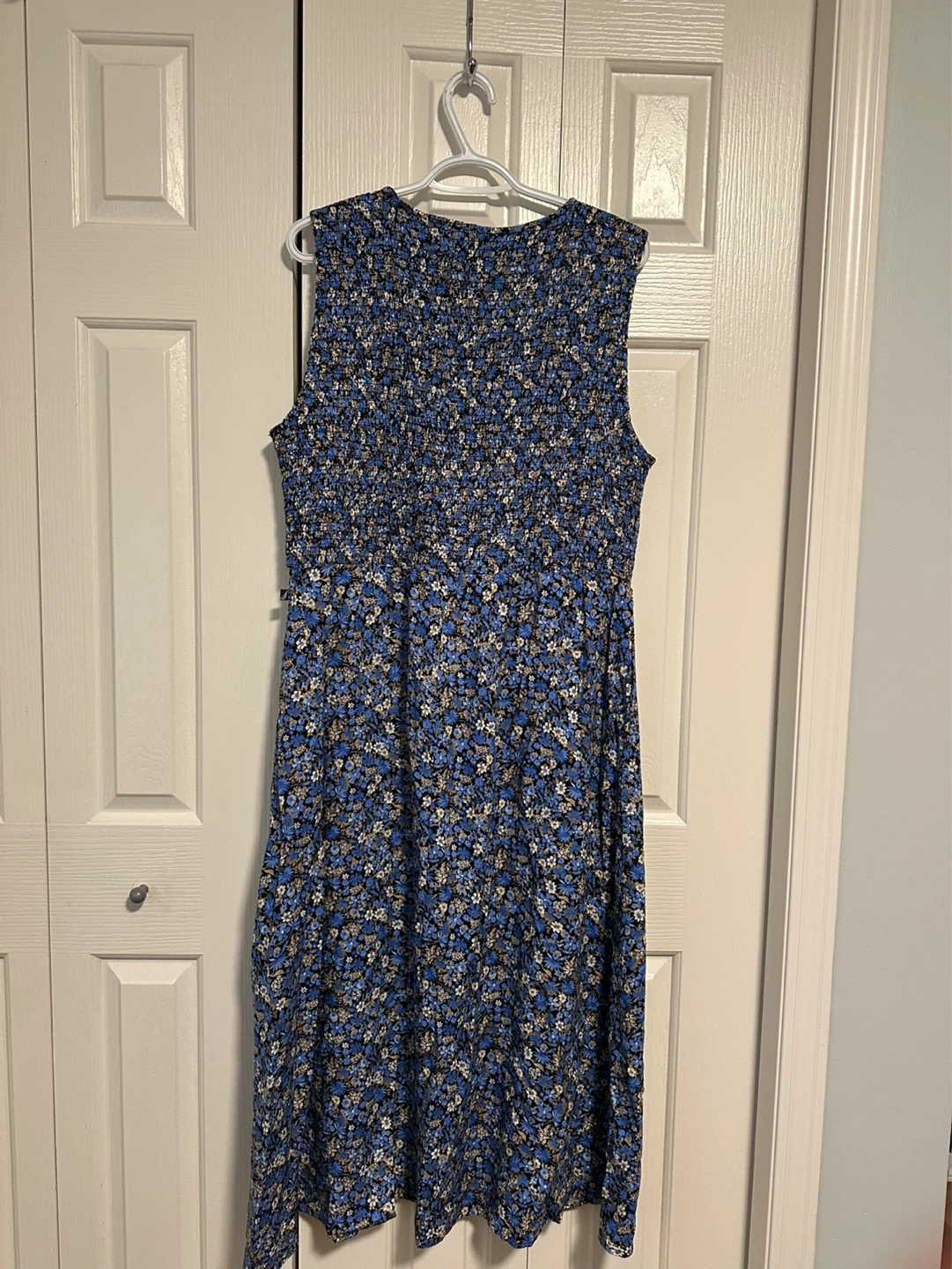 Nautica Jeans Women's Blue Floral Smocked Dress - Large - photo 5