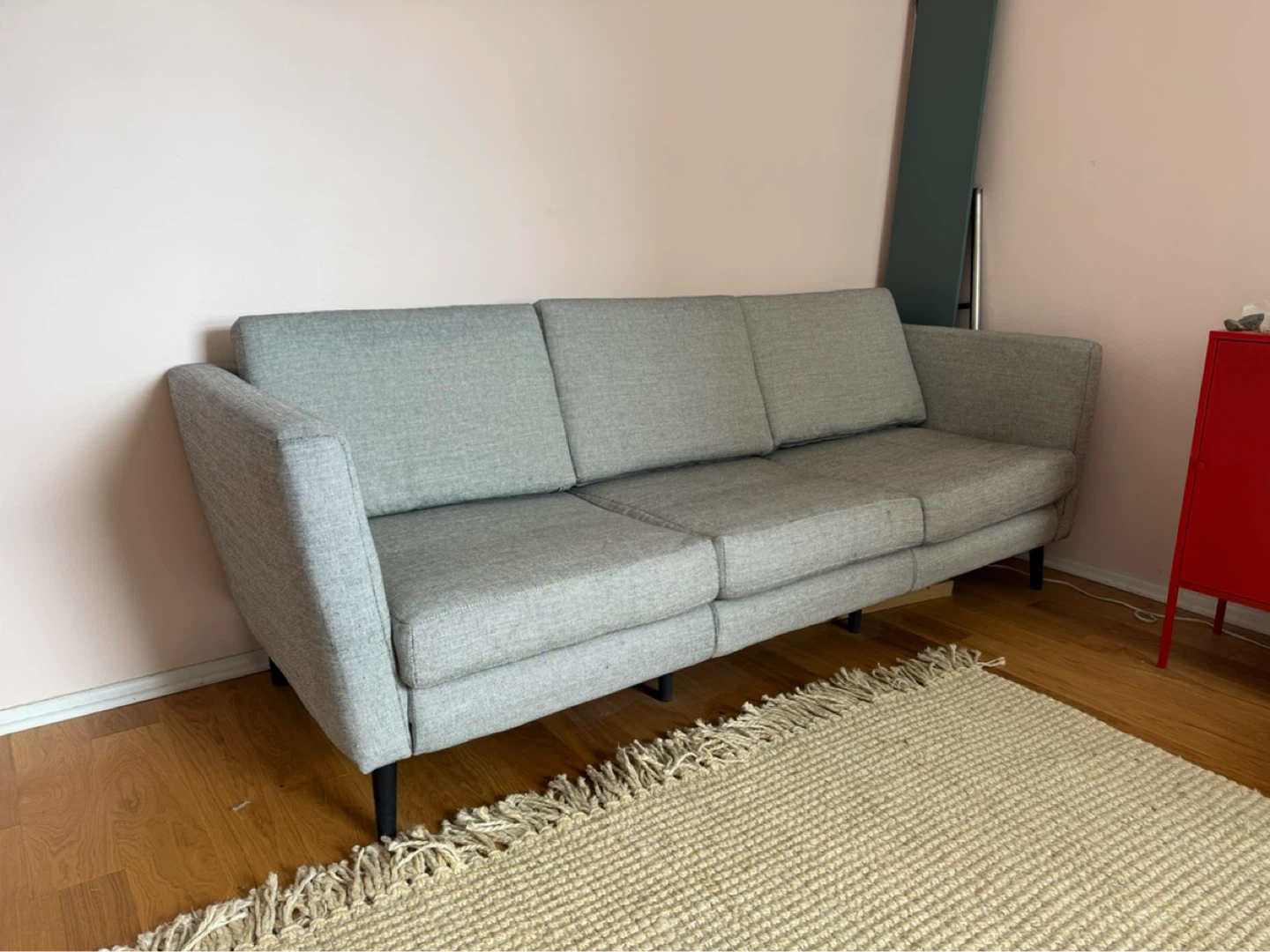 Gray 3-Seater Sofa - photo 3