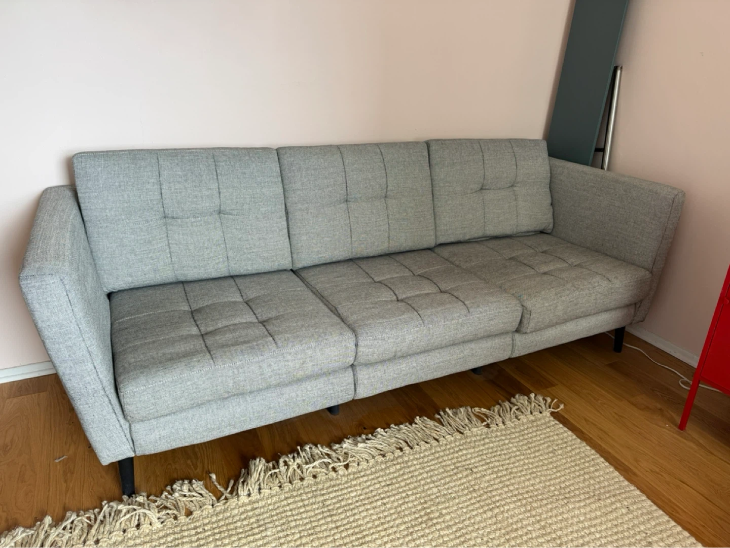 Gray 3-Seater Sofa - photo 2